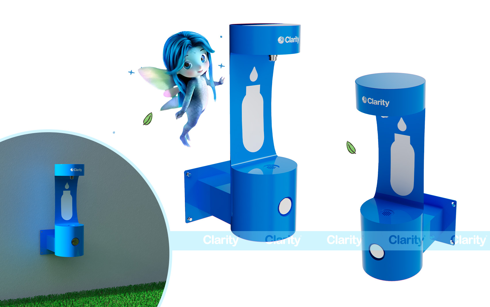 Bebedero Rellenabotellas de Pared para Exterior NIXI