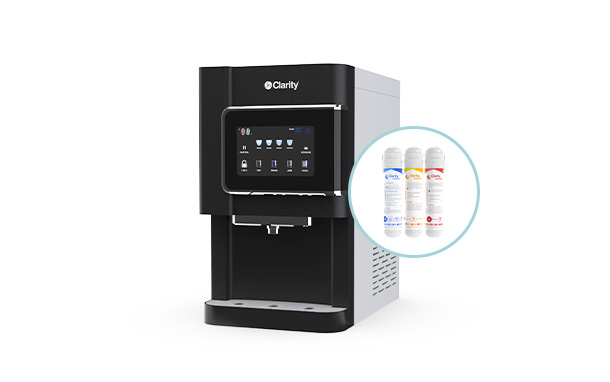 Dispensador H2Onyx Sobre Tarja de Agua Fría y Caliente 4C
